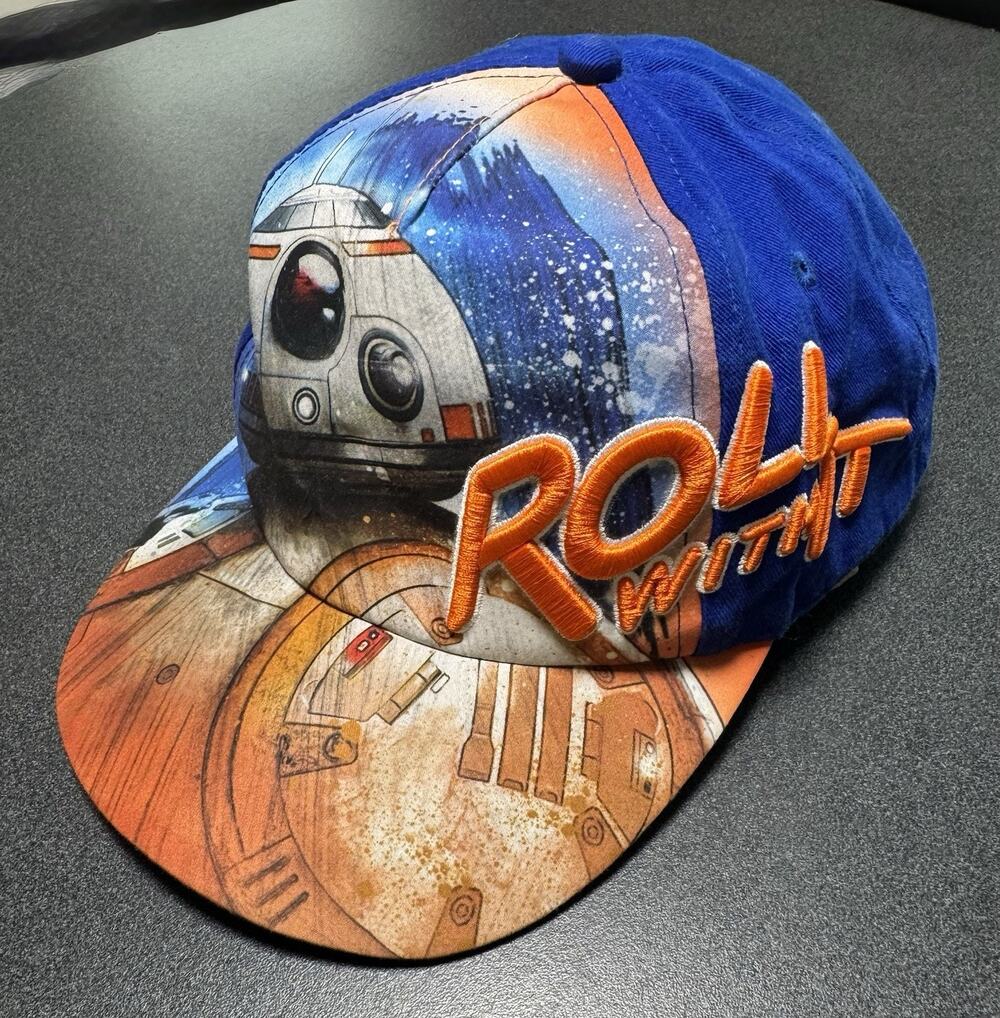 Lucasfilm Kids Star Wars Roll With It BB8 Snap Back Hat Cap One Size Fits Most